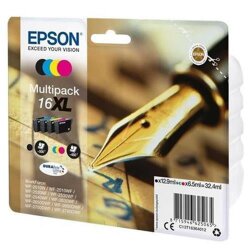 Original Epson 16XL / T1636  Tintenpatronen Multipack (BK,C,M,Y)
