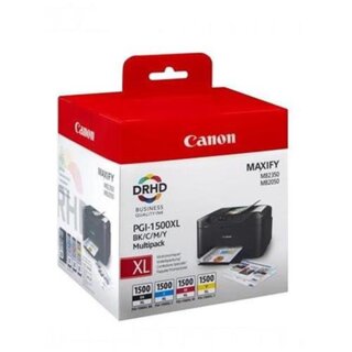 Original Canon PGI-1500 XL / 9182B004  Tintenpatronen Multipack (BK,C,M,Y)