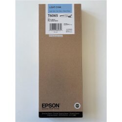 Original Epson T6065 Tintenpatrone LIGHT Cyan OVP DATUM...